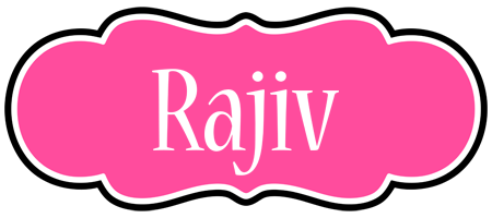 Rajiv invitation logo