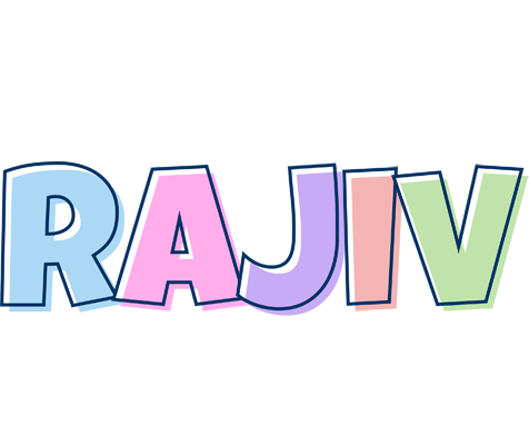 Rajiv pastel logo