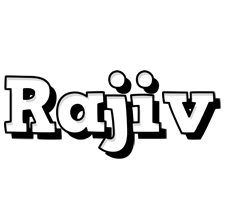Rajiv snowing logo