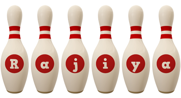 Rajiya bowling-pin logo