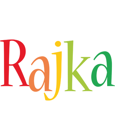Rajka birthday logo