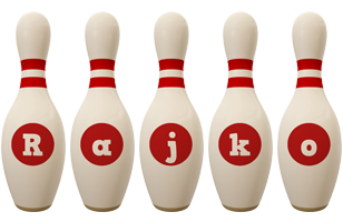 Rajko bowling-pin logo