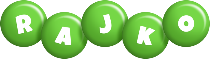 Rajko candy-green logo