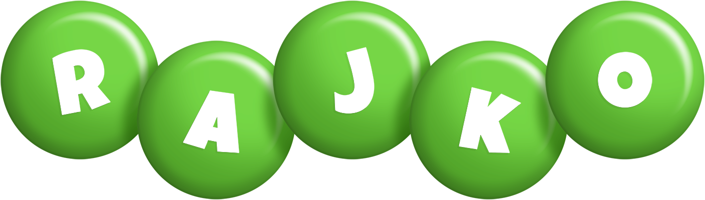 Rajko candy-green logo