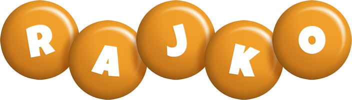 Rajko candy-orange logo