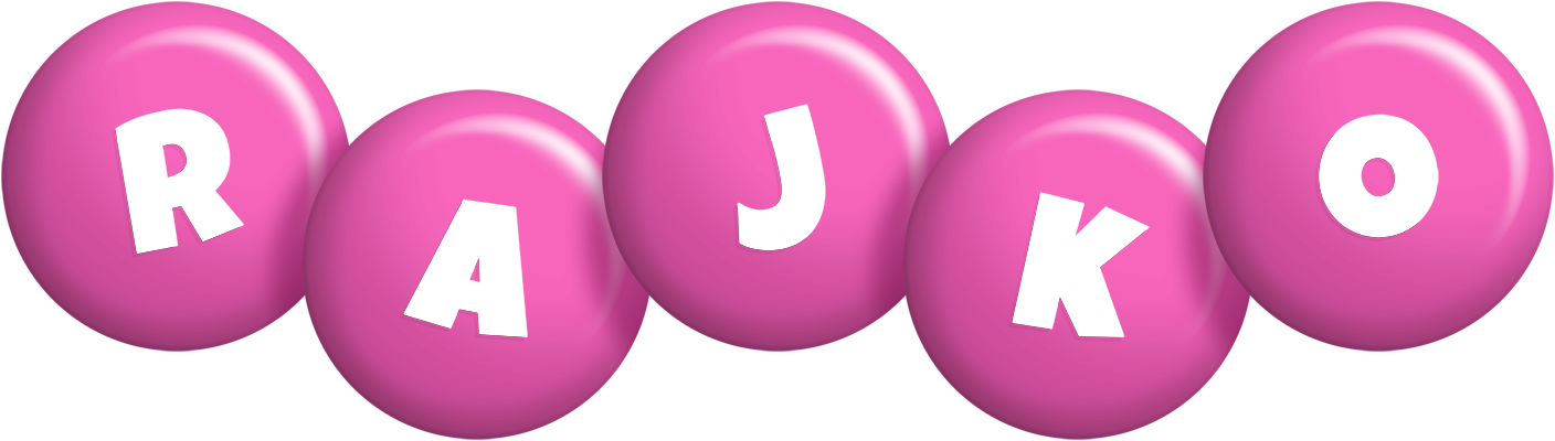 Rajko candy-pink logo