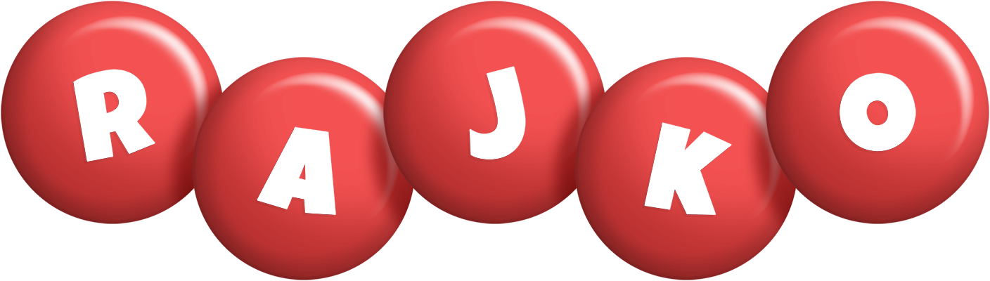 Rajko candy-red logo