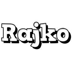 Rajko snowing logo