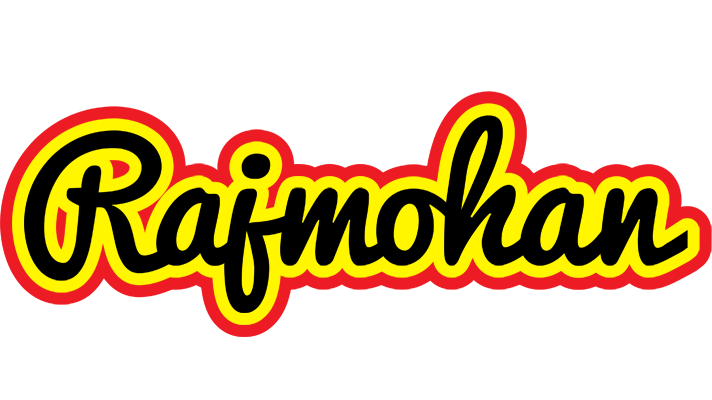 Rajmohan flaming logo