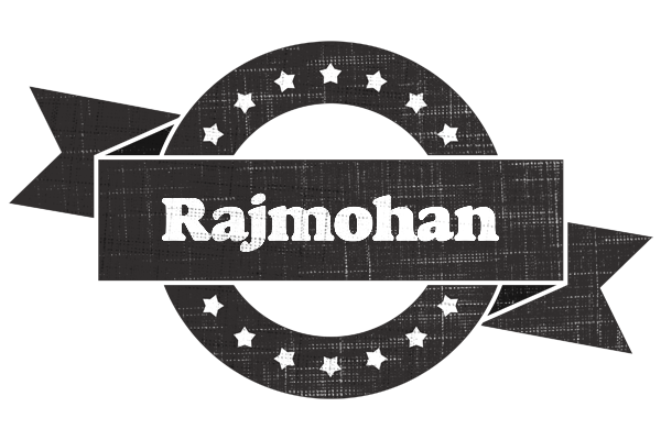 Rajmohan grunge logo