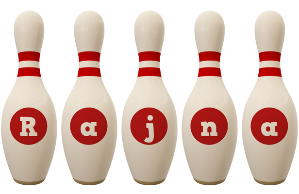 Rajna bowling-pin logo