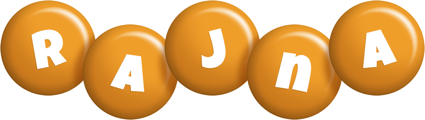 Rajna candy-orange logo