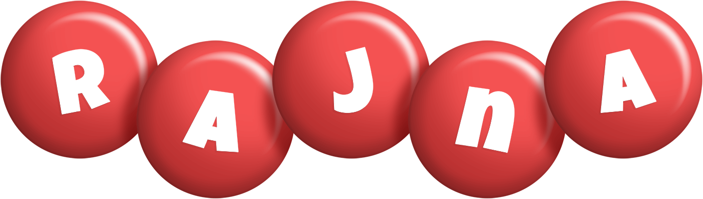 Rajna candy-red logo