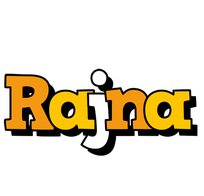 Rajna cartoon logo