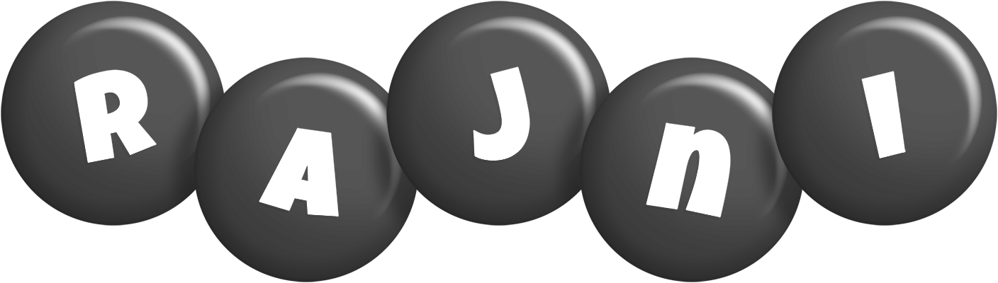 Rajni candy-black logo