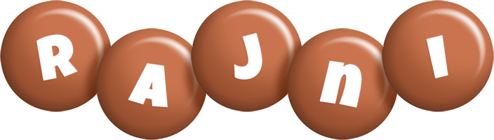 Rajni candy-brown logo