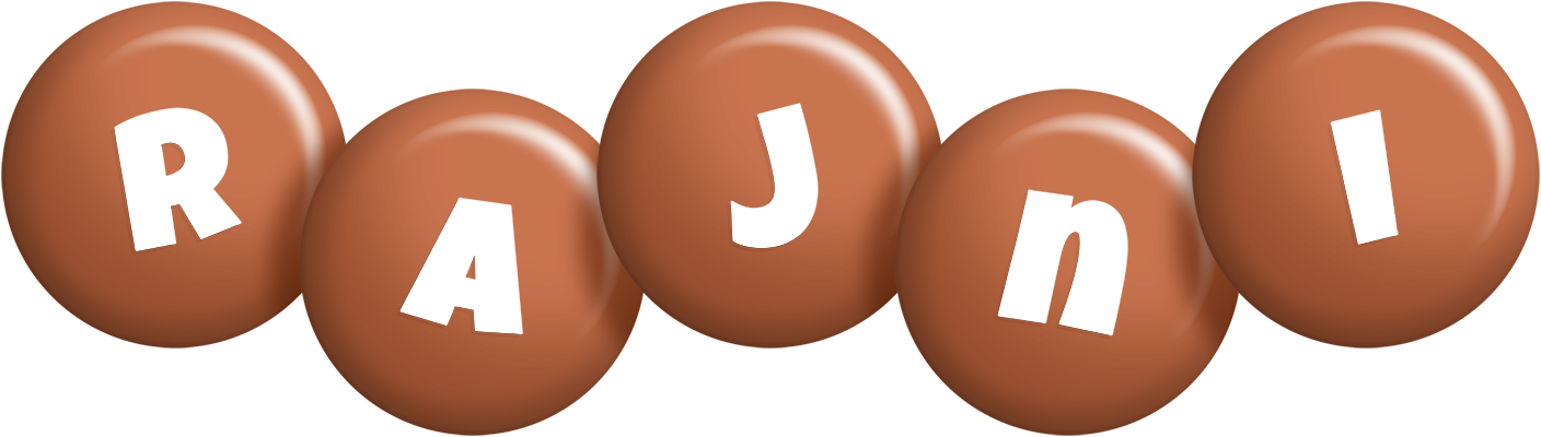 Rajni candy-brown logo
