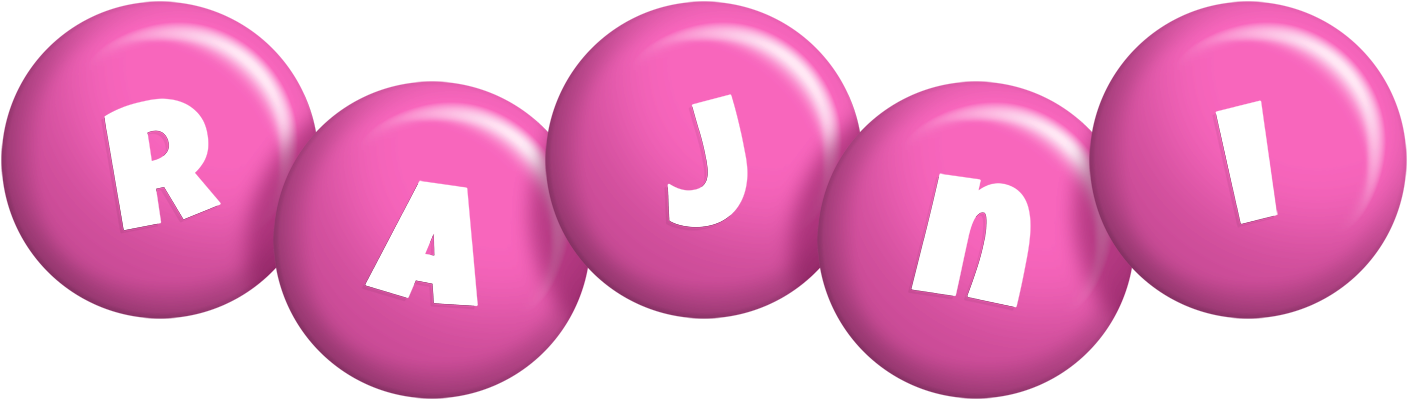 Rajni candy-pink logo