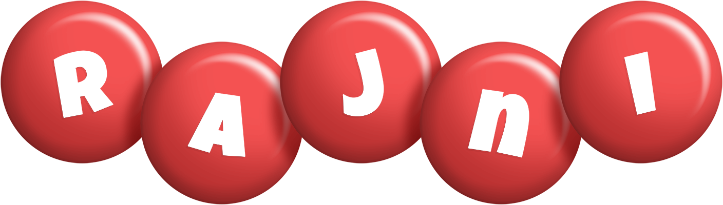Rajni candy-red logo