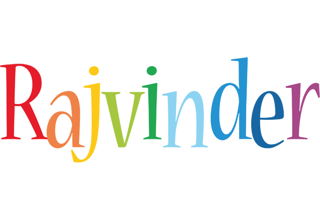 Rajvinder birthday logo