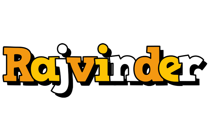 Rajvinder cartoon logo