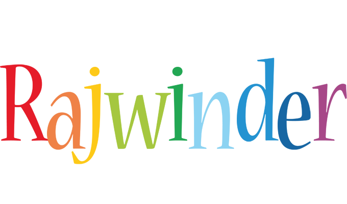 Rajwinder birthday logo