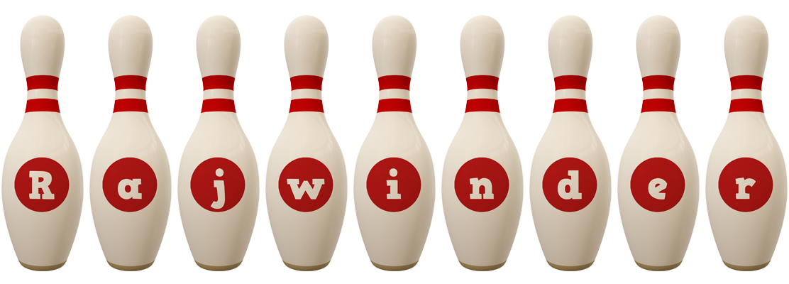Rajwinder bowling-pin logo