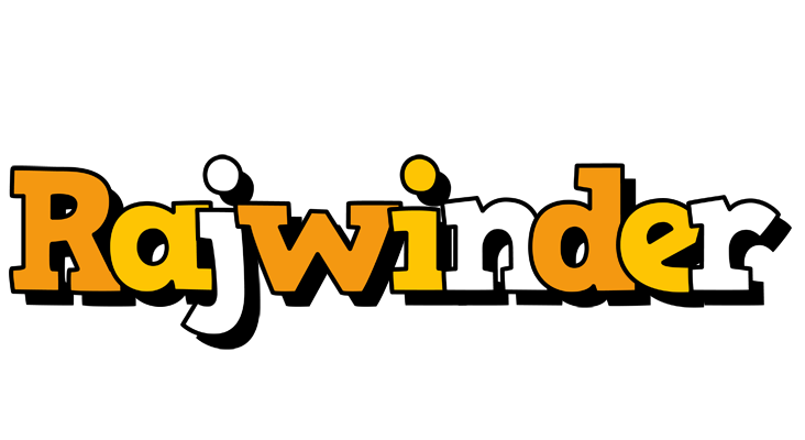 Rajwinder cartoon logo