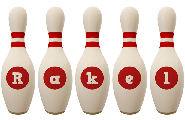 Rakel bowling-pin logo