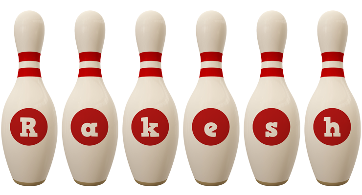 Rakesh bowling-pin logo