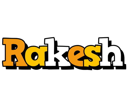 Rakesh cartoon logo