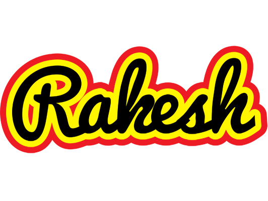 Rakesh flaming logo