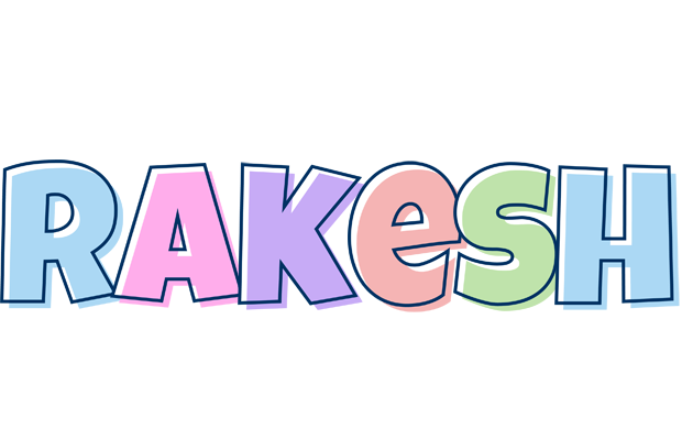 Rakesh pastel logo