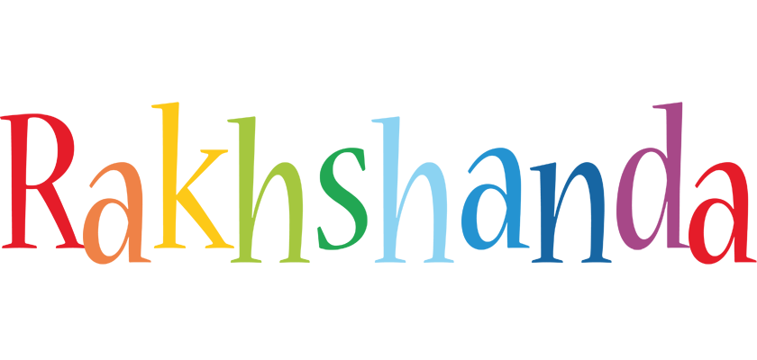 Rakhshanda birthday logo