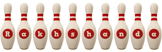 Rakhshanda bowling-pin logo