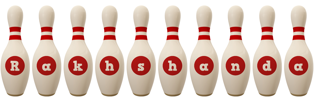 Rakhshanda bowling-pin logo