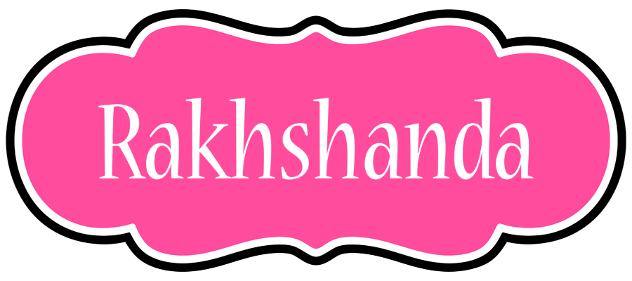 Rakhshanda invitation logo