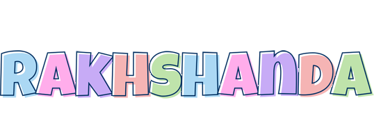 Rakhshanda pastel logo