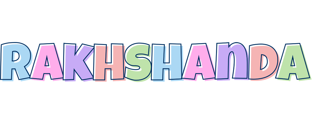 Rakhshanda pastel logo