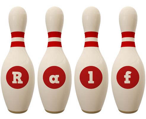 Ralf bowling-pin logo