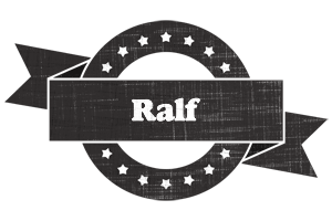 Ralf grunge logo