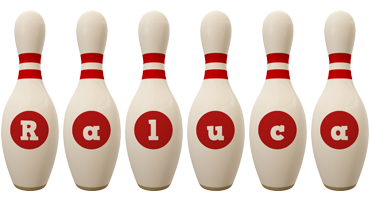 Raluca bowling-pin logo