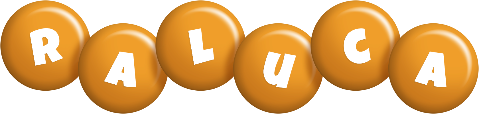 Raluca candy-orange logo