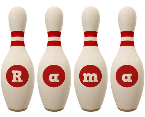 Rama bowling-pin logo
