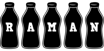 Raman bottle logo