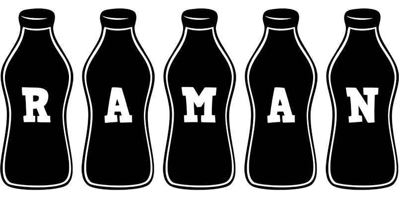 Raman bottle logo