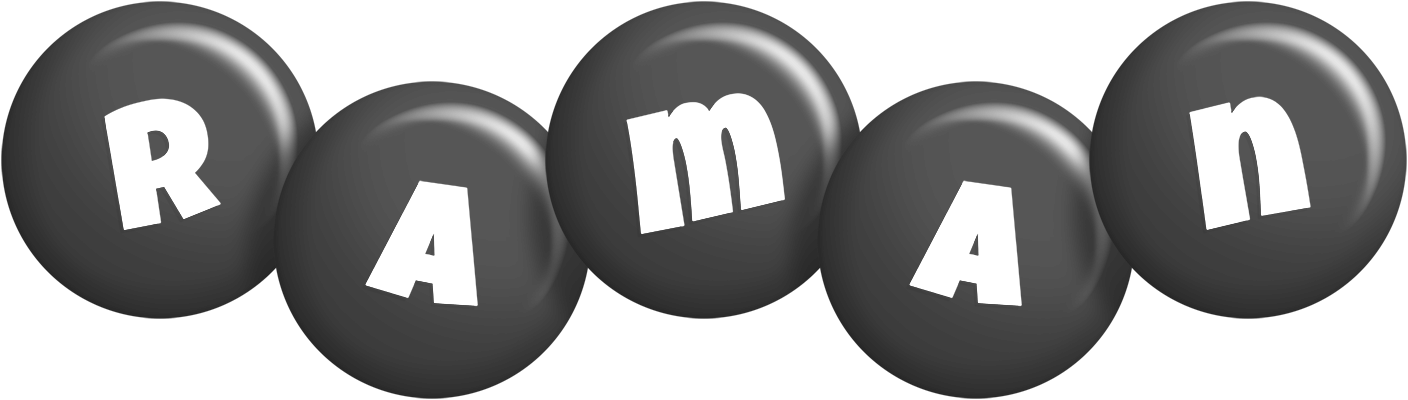 Raman candy-black logo