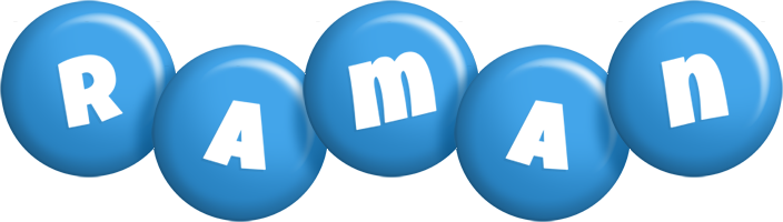 Raman candy-blue logo