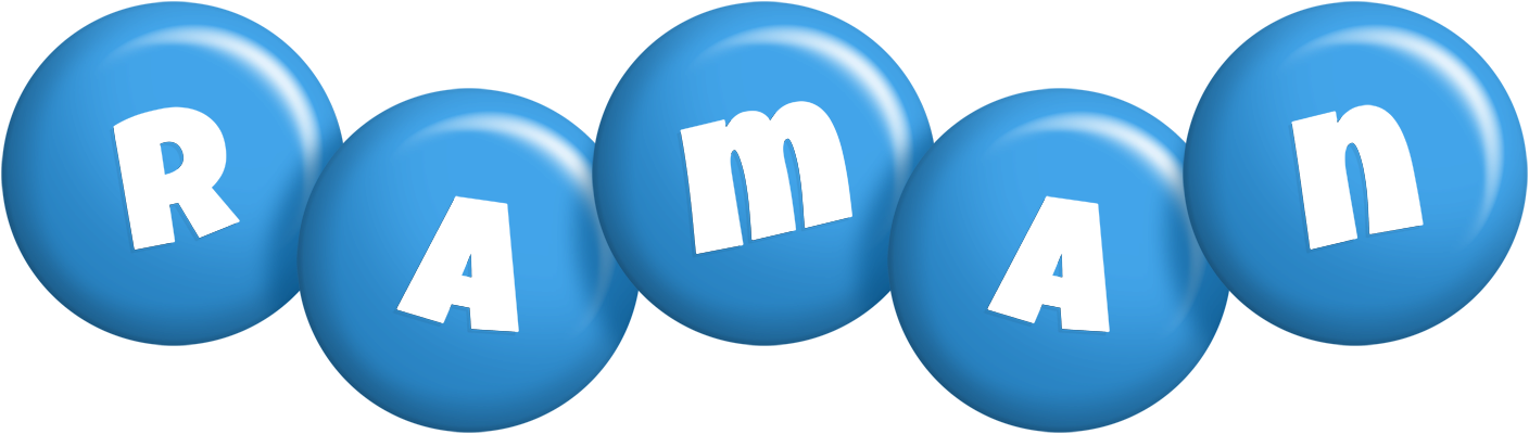 Raman candy-blue logo