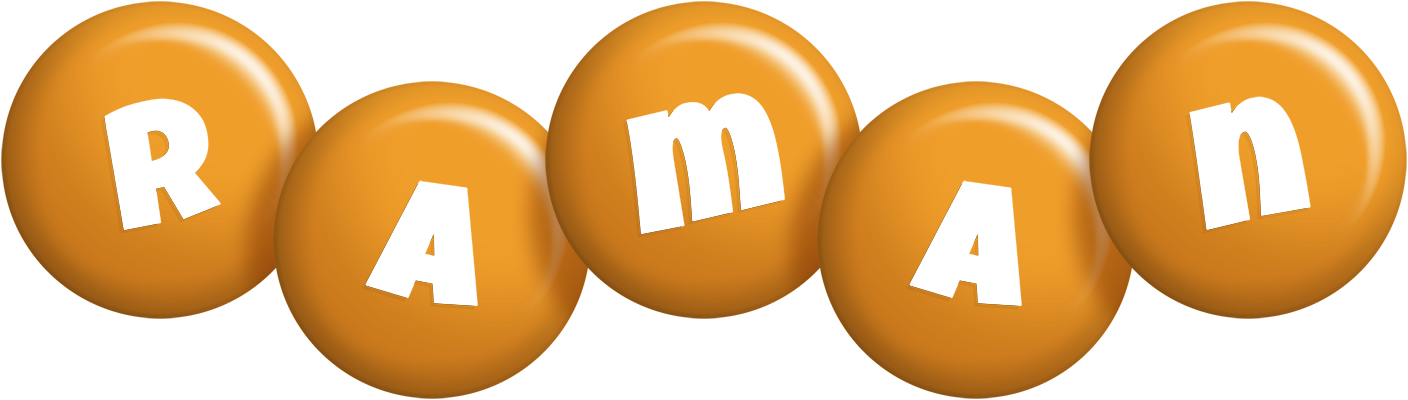 Raman candy-orange logo